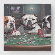 Bulldogs playing poker