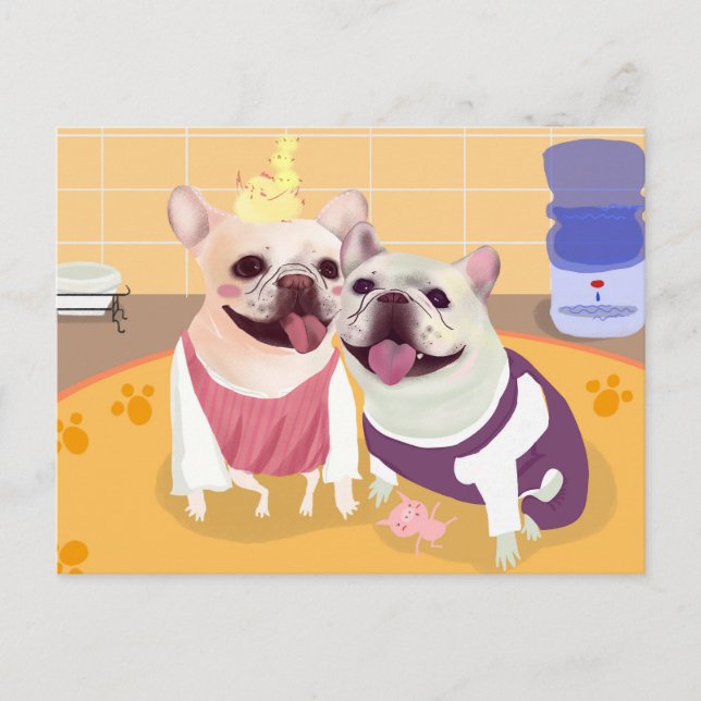 Bulldogs Postkarte (Vorderseite)