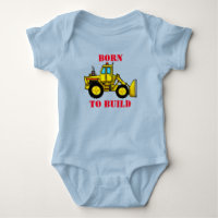 Bulldozer Baby Jersey Bodysuit