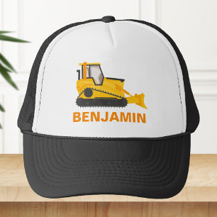 Bulldozer Bau Kinder Truckerkappe
