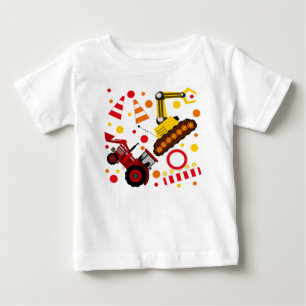 Bulldozer-Bauspange Punkt Baby T-shirt