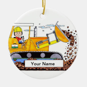 Bulldozer-Betreiber - Frauen Keramikornament