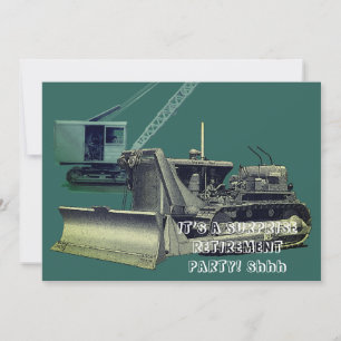 BULLDOZER-BETRIEBSGERÄT EINLADUNG