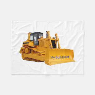 Bulldozer-Bild für Fleece Blanket