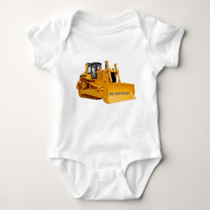 Bulldozer-Bild für Jersey Bodysuit Baby Strampler