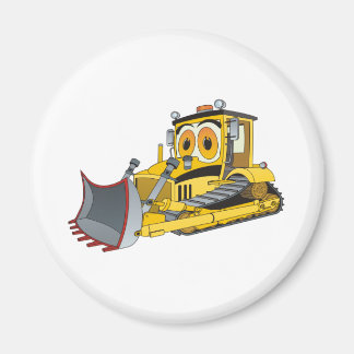 Bulldozer-Cartoon Magnet