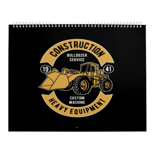 bulldozer  construction heavy equipment kalender (Titelbild)
