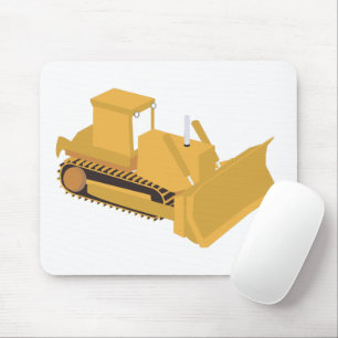 Bulldozer Construction Truck Mousepad