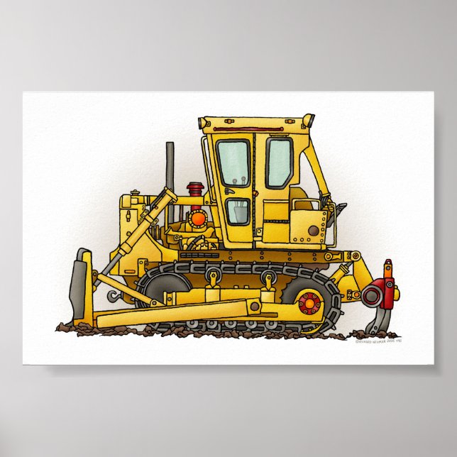 Bulldozer Dozer Poster (Vorne)