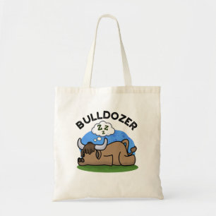 Bulldozer Funny Animal Bull Puff Tragetasche