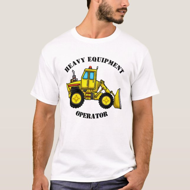 Bulldozer Mens T - Shirt (Lite Colors) (Vorderseite)