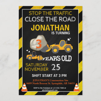 BULLDOZER-PARTY EINLADUNG