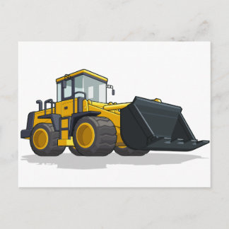 Bulldozer Postkarte