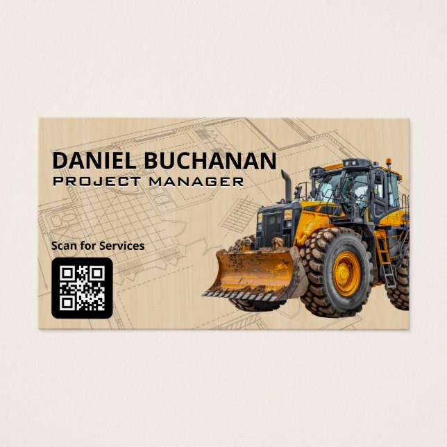 Bulldozer | Schwermaschinenfahrzeug | Konstruktion (Vorderseite)