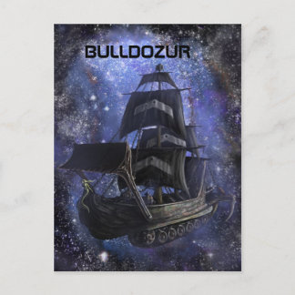 Bulldozur Schiff Postkarte