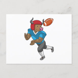 Bulle beim Fußballsport Postkarte