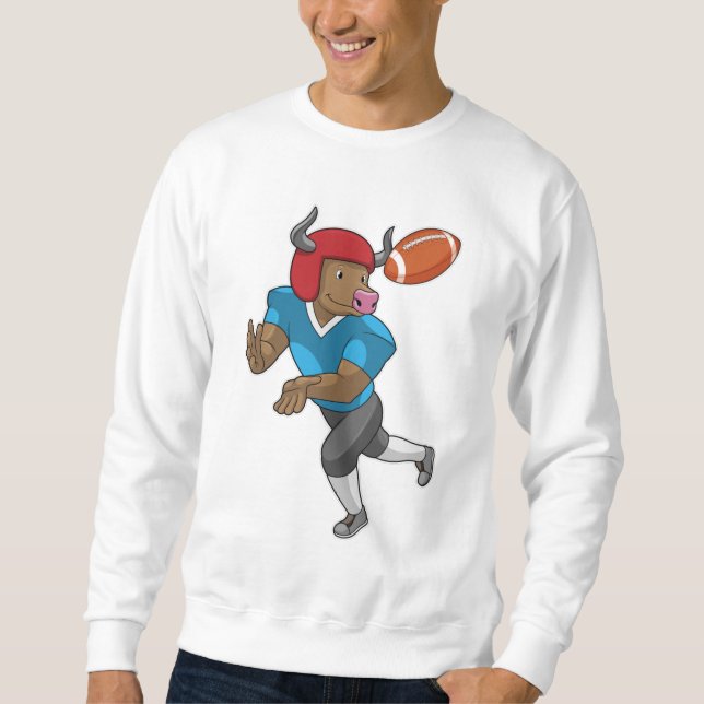 Bulle beim Fußballsport Sweatshirt (Vorderseite)