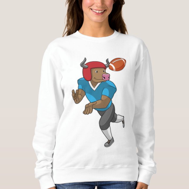 Bulle beim Fußballsport Sweatshirt (Vorderseite)