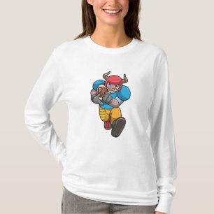Bulle beim Sport mit Fußball und Helm T-Shirt