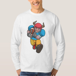Bulle beim Sport mit Fußball und Helm T-Shirt