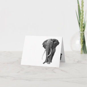 Bulle Elefant - Zeichnend im Stift Karte