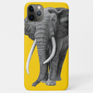 Bulle Elefant, Zeichnend in Bleistift mit Vintag g Case-Mate iPhone Hülle