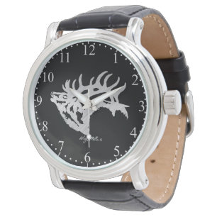 Bulle Elk Silver Silhouette Armbanduhr