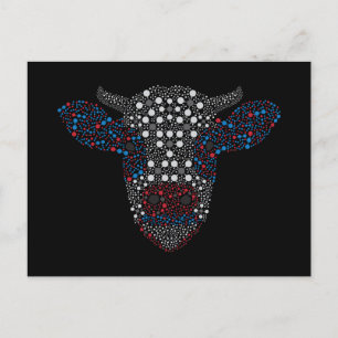 Bulle für landwirtschaftliche Emissionen Postkarte