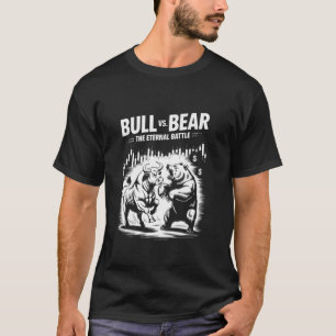 Bulle VS Bär Ewiger Kampf Wall Street Short Long T-Shirt
