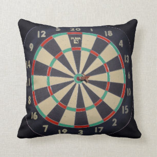 Bullen Auge im Dartboard, Kissen