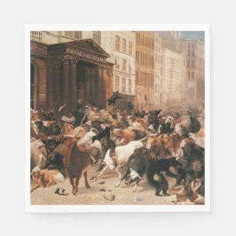 Bullen und Bären auf dem Aktienmarkt (W.H. Beard) Serviette