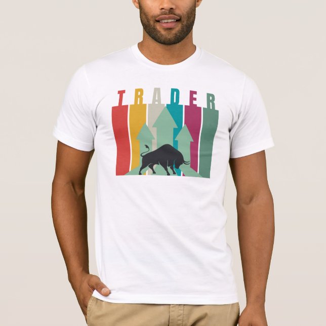 Bullenmarkt-Händler | Einfaches Design  T-Shirt (Vorderseite)