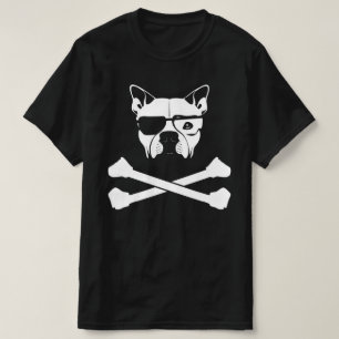 Bullenrasse und Kreuzknochen T-Shirt