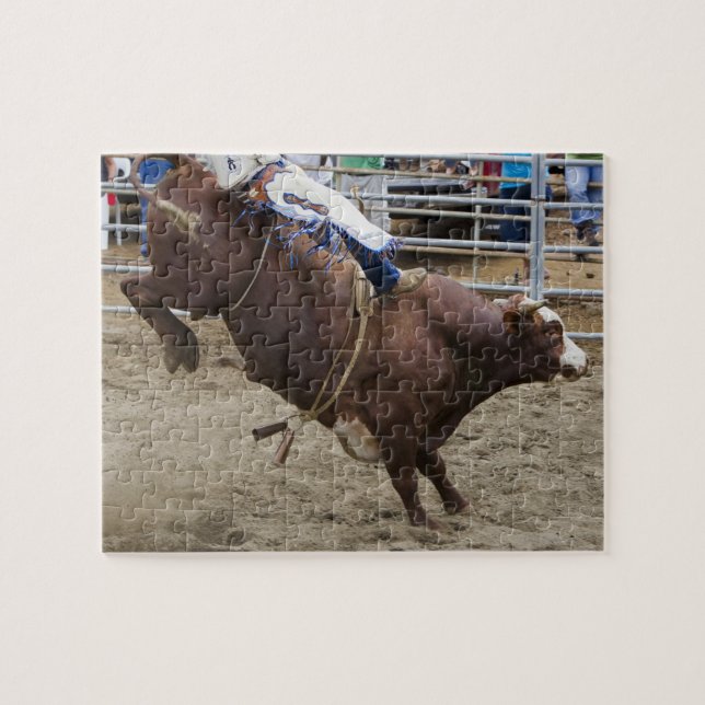 Bullenreiter am Rodeo Puzzle (Horizontal)