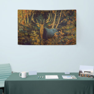 Bullenstech im Herbstwald Banner