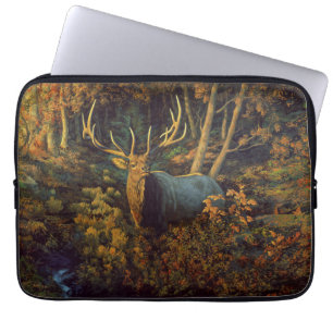 Bullenstech im Herbstwald Laptopschutzhülle