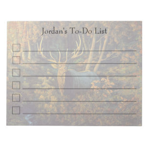 Bullenstech im Herbstwald Notizblock