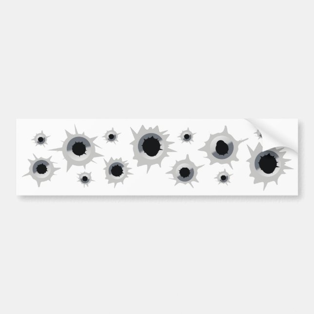 Bullet Holes Autoaufkleber (Vorne)