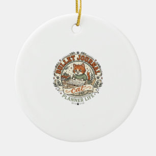 Bullet Journal Katze Bullet Journal Katze Vintage  Keramik Ornament