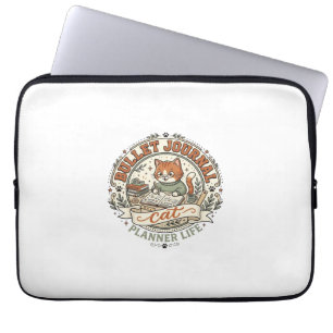 Bullet Journal Katze Bullet Journal Katze Vintage Laptopschutzhülle