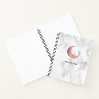 Bullet Journal Rose Gold Moon Notizbuch