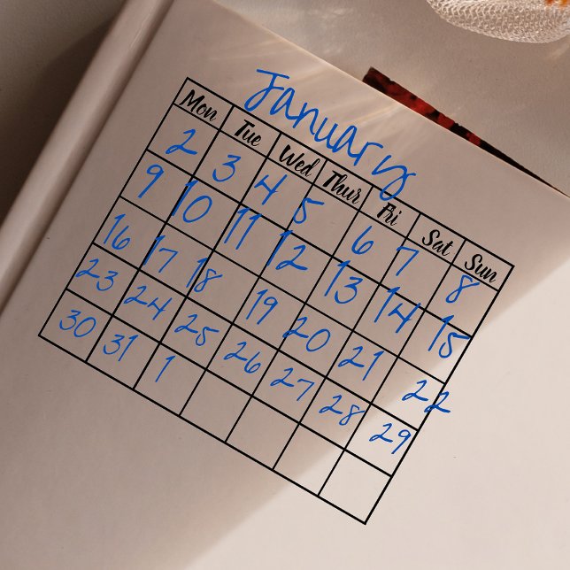 Bullet-Monat-Vorlage Gummistempel (Von Creator hochgeladen)