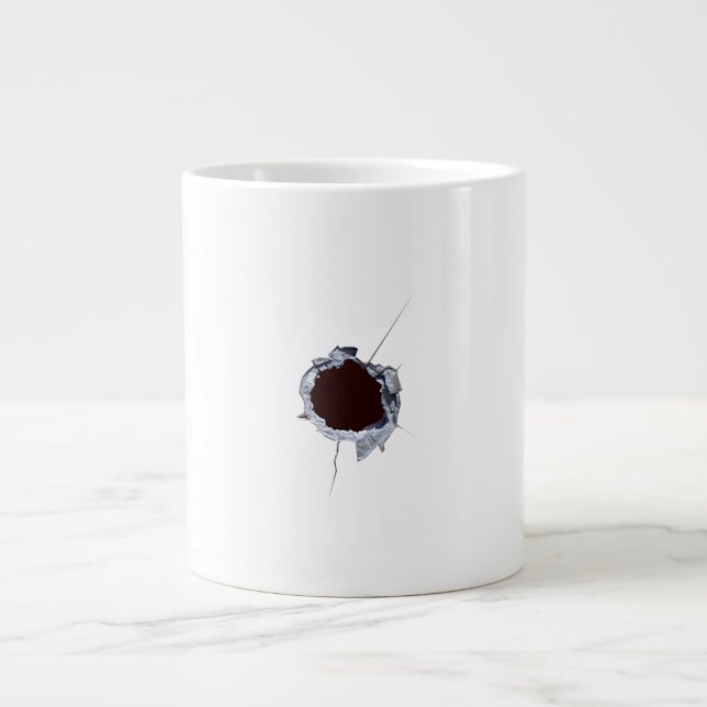 Bullet Shot Hole Jumbo-Tasse (Vorderseite)