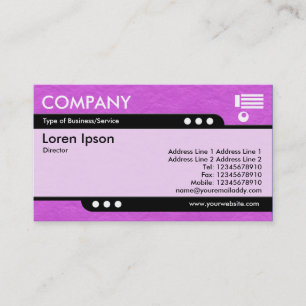 Bullet Train - Magenta Faltenpapier Textur Visitenkarte