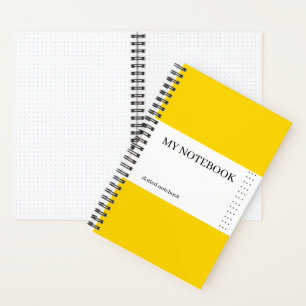 Bullet Yellow Minimalistisch Notizbuch