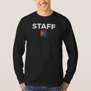 Bulletin-Logo für Mitarbeiter Mens Black Long Slee T-Shirt