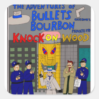 Bullets Bourbon #2 Deckkleber Quadratischer Aufkleber