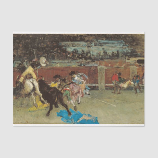 Bullfight (von Marià Fortuny) Seidenpapier (Vorderseite)