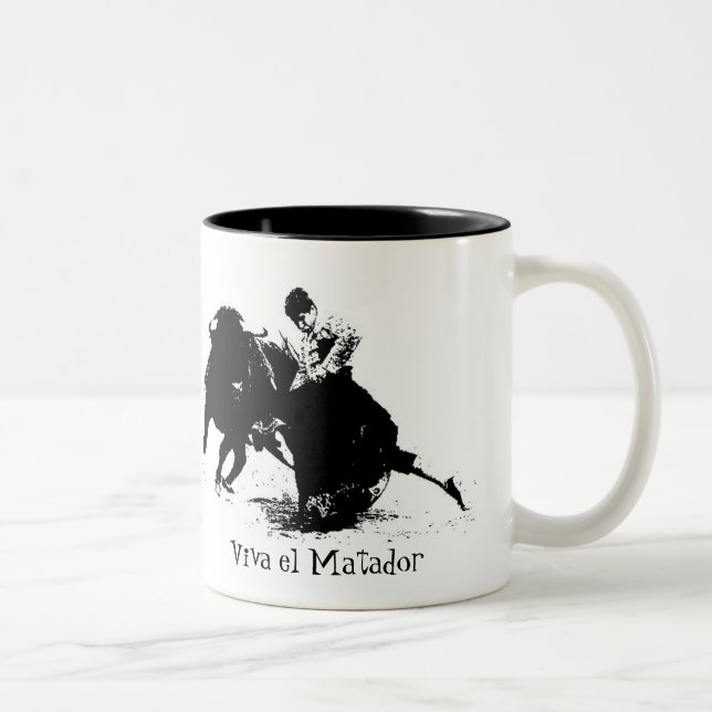 Bullfighter-Tasse Zweifarbige Tasse (Rechts)