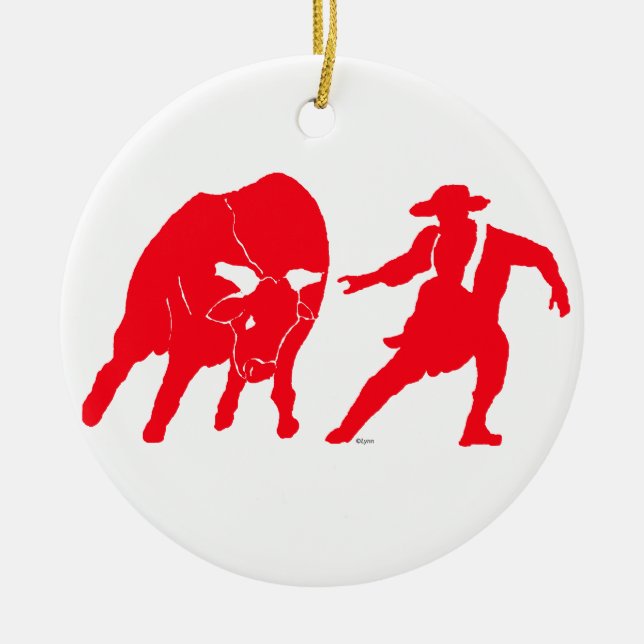 BullfighterRed Keramikornament (Vorne)